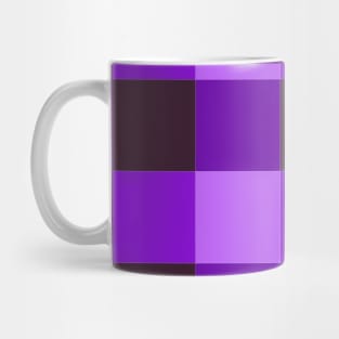 Purple Color Gingham Pattern 2 Mug